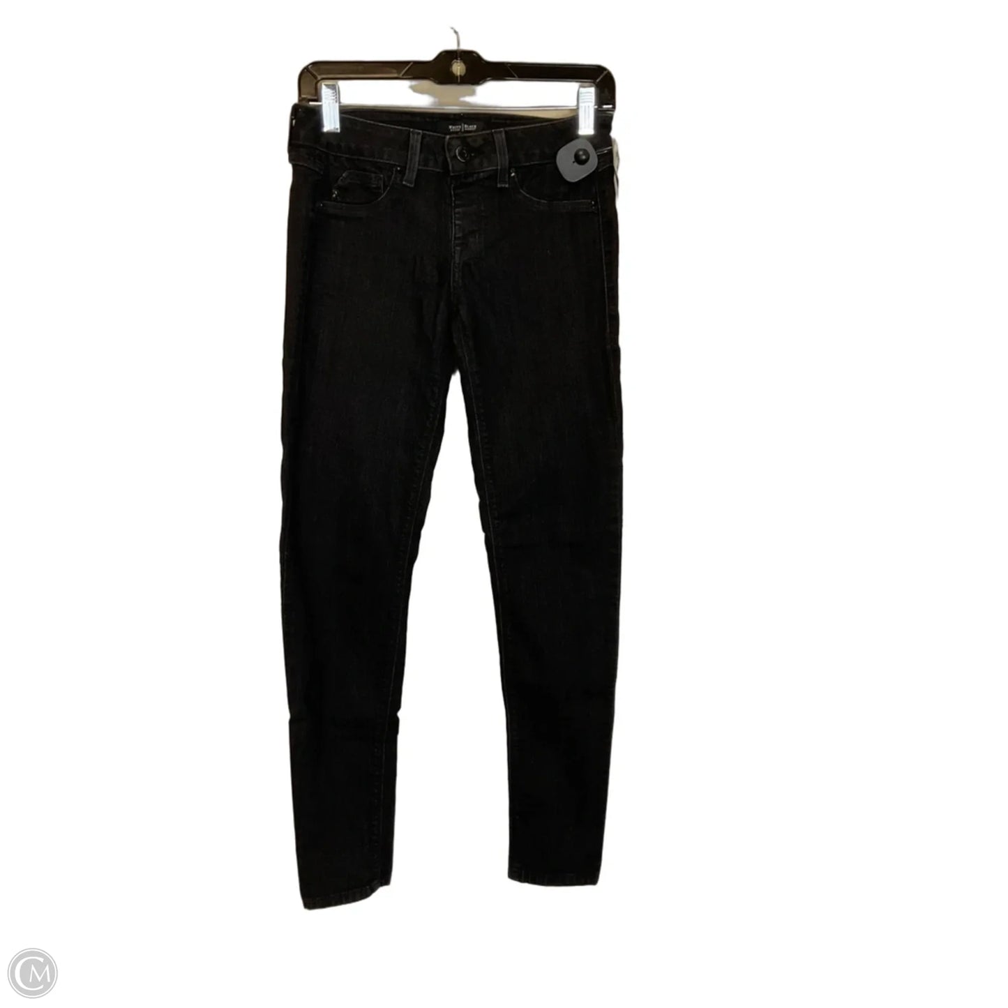 Jeans Skinny By White House Black Market In Black Denim, Size: S
