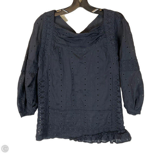 Top Long Sleeve Designer By Marc By Marc Jacobs In Navy, Size: 4