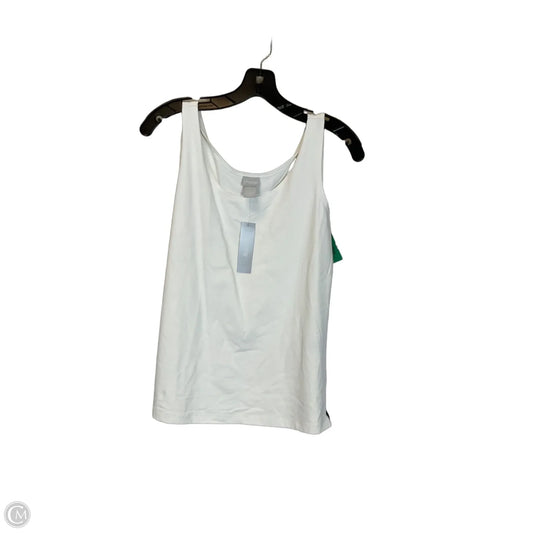 Top Sleeveless Basic By Chicos In White, Size: 10
