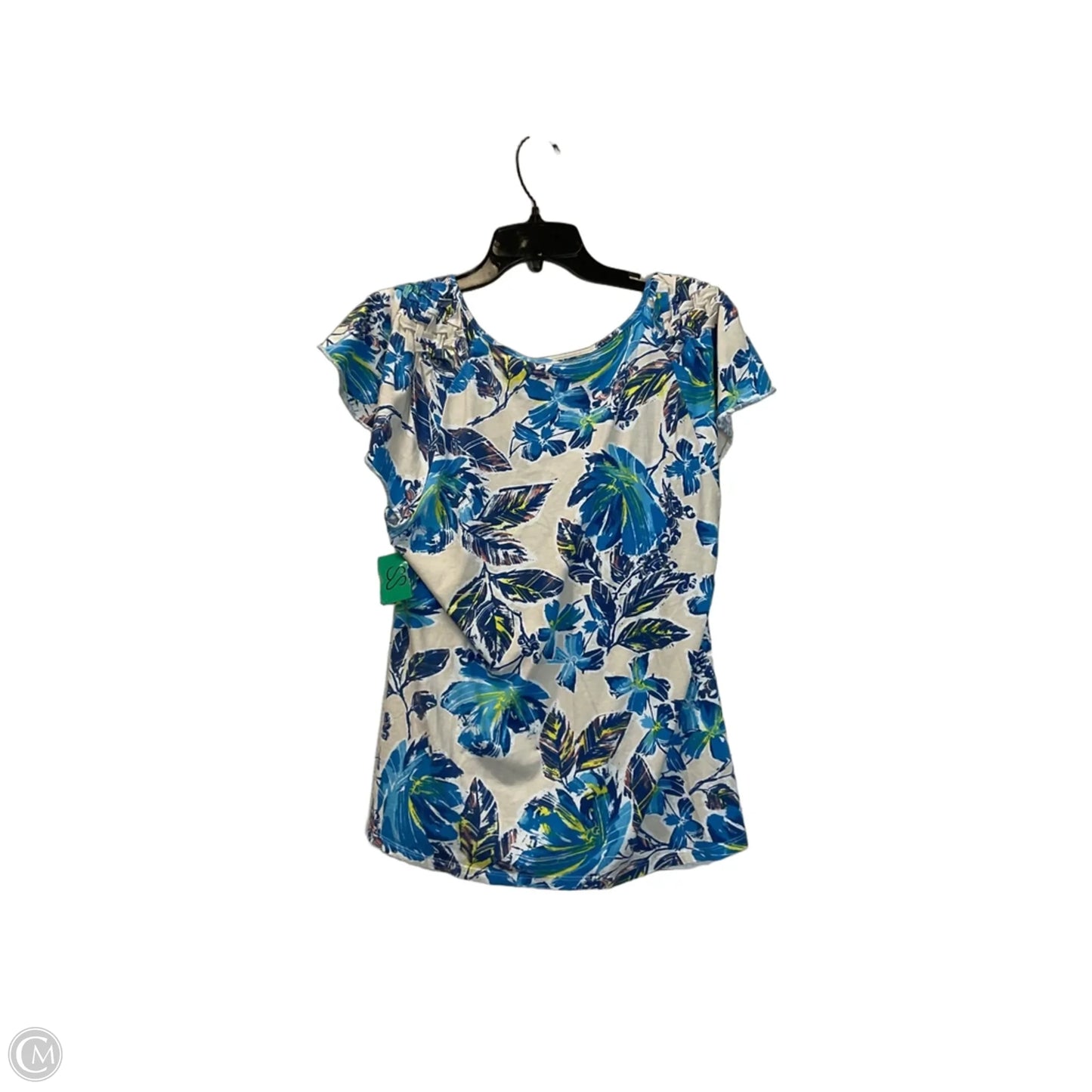 Top Short Sleeve By Style And Company In Blue, Size: L