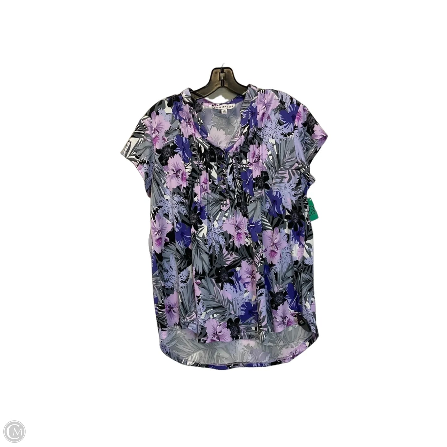 Top Short Sleeve By Clothes Mentor In Purple, Size: M