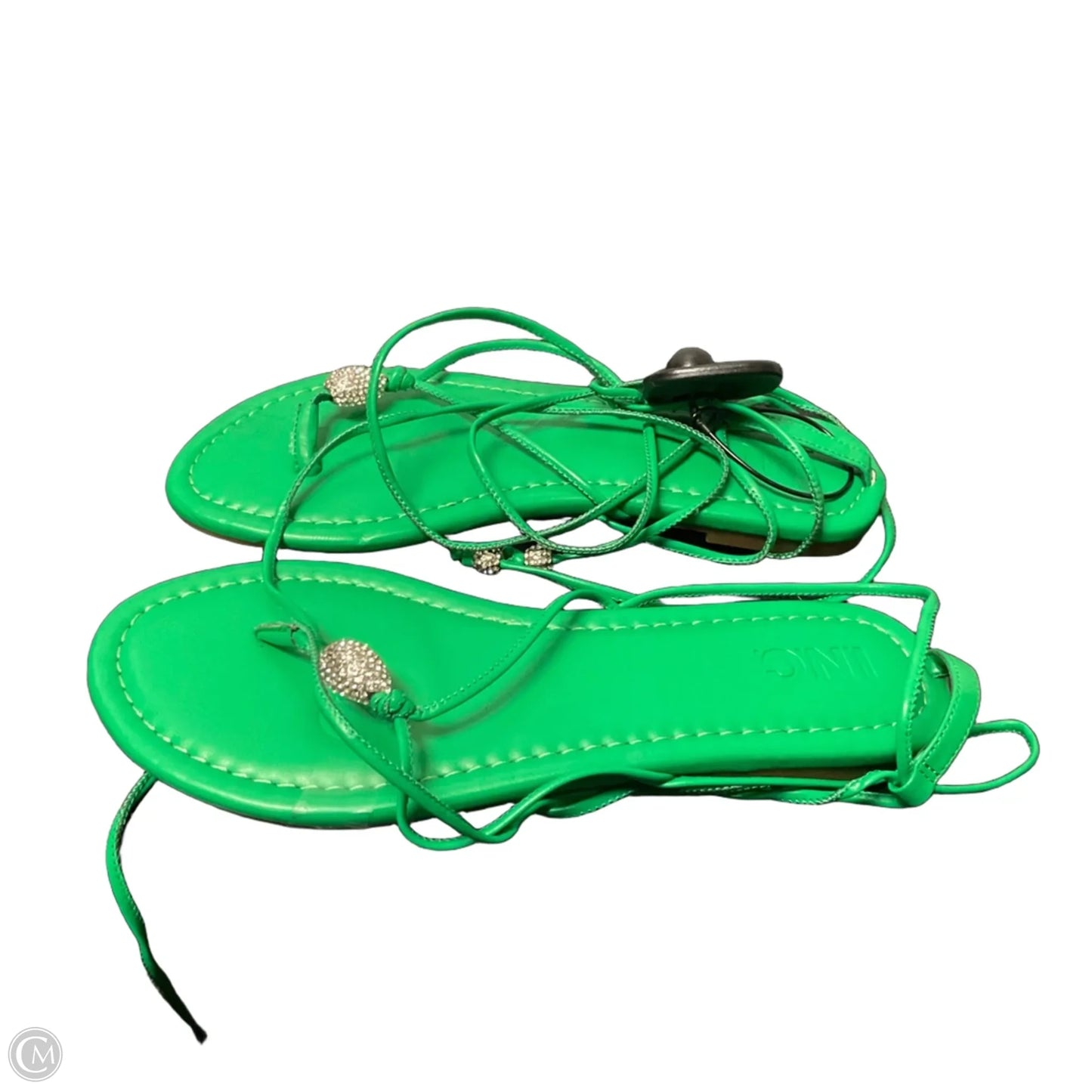 Sandals Flats By Inc In Green, Size: 6