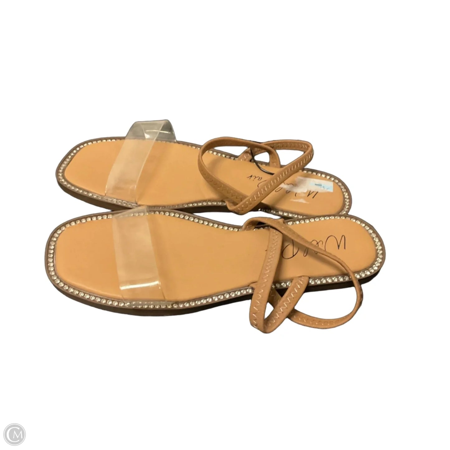 Sandals Flats By Clothes Mentor In Brown, Size: 6.5