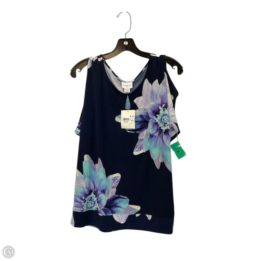 Top Short Sleeve By Jaclyn Smith In Blue, Size: L
