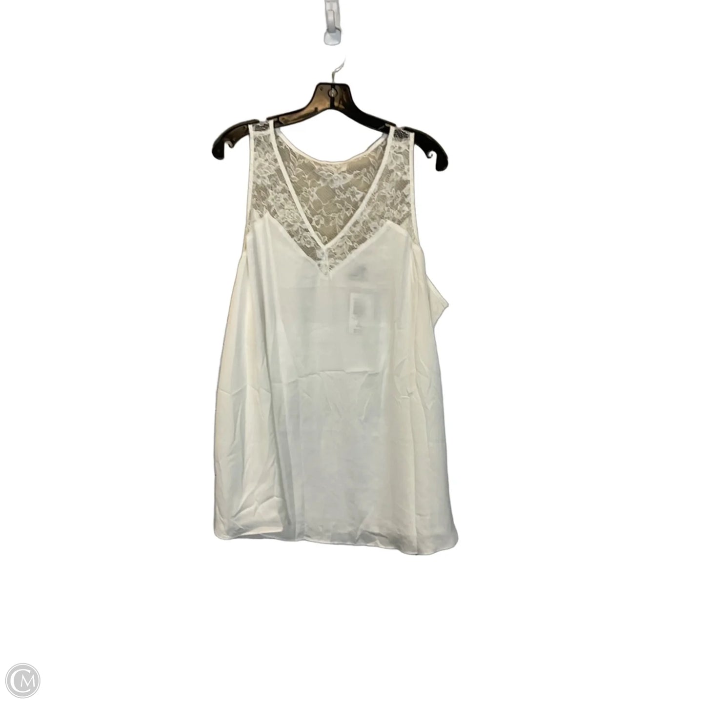 Top Sleeveless By Torrid In White, Size: 3x