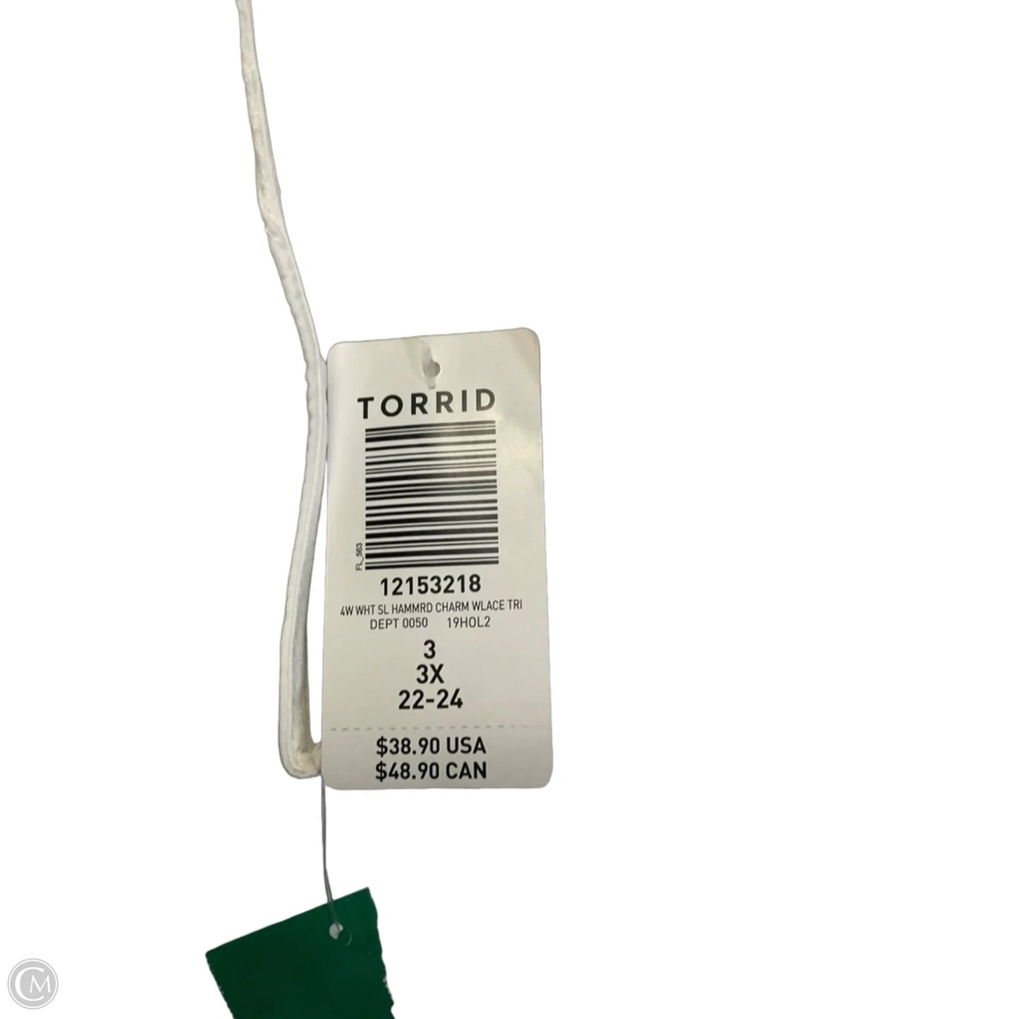 Top Sleeveless By Torrid In White, Size: 3x