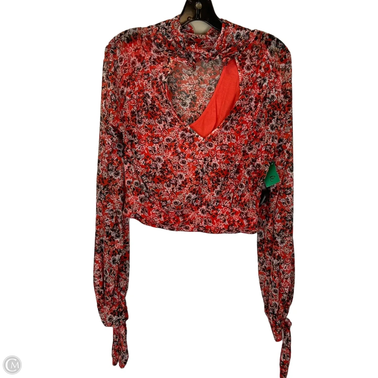 Top Long Sleeve By Free People In Red, Size: Xs