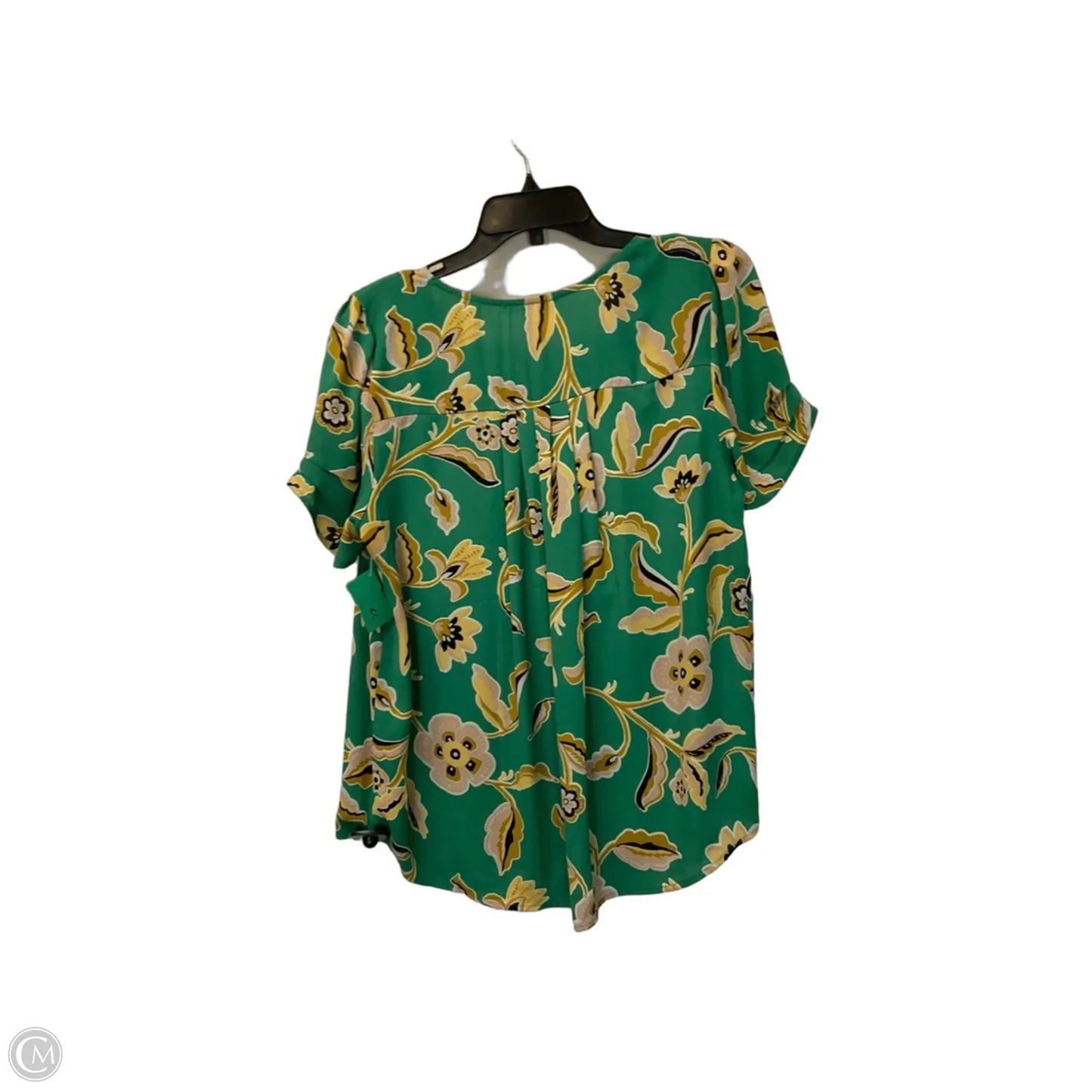Top Short Sleeve By Dr2 In Green, Size: L