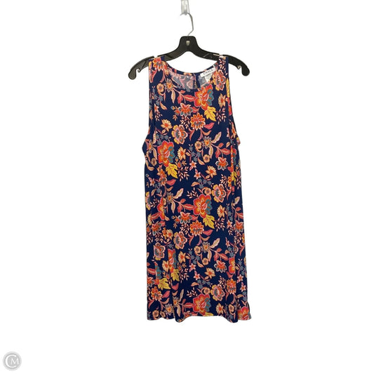 Dress Casual Midi By Chaus In Multi-colored, Size: Xl