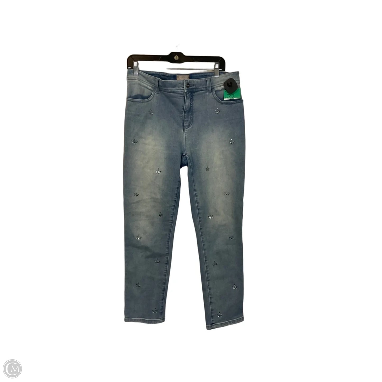 Jeans Straight By Chicos In Blue Denim, Size: 6