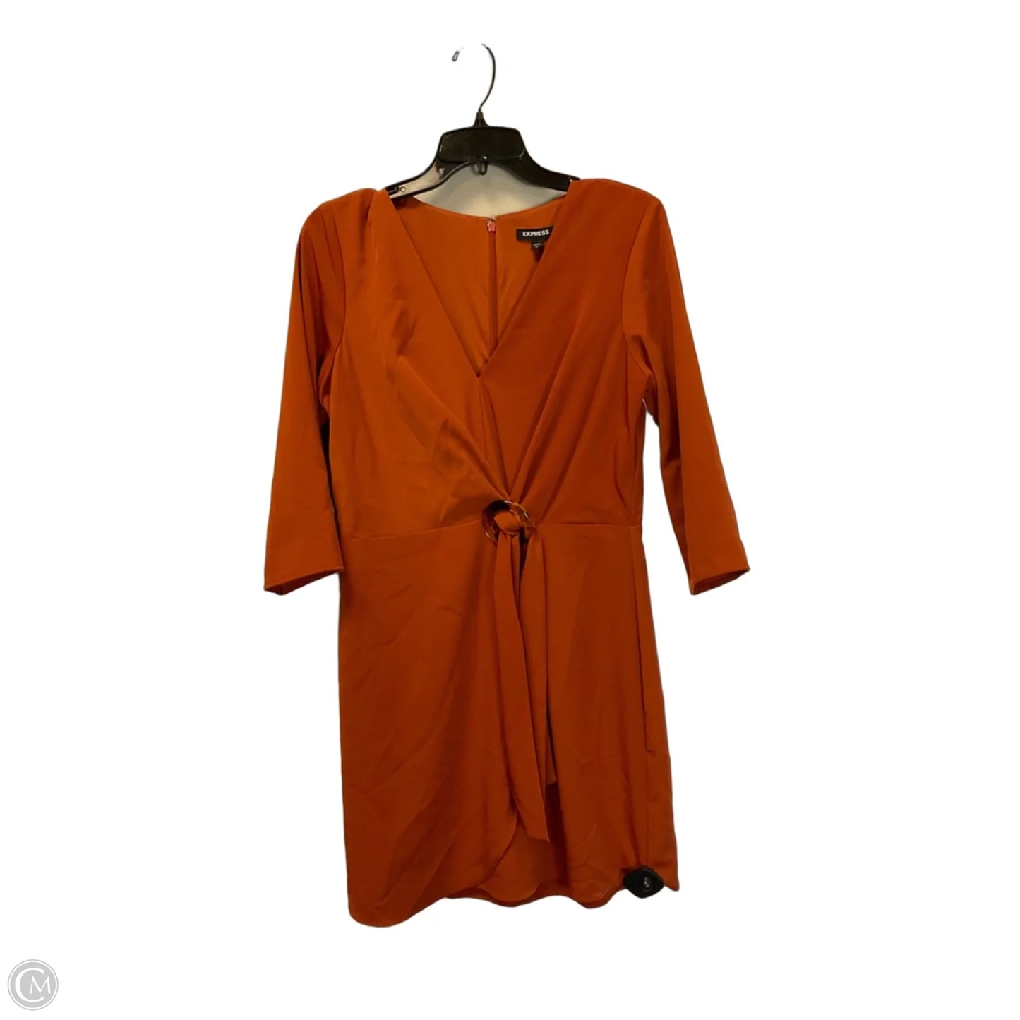 Dress Casual Short By Express In Orange, Size: M