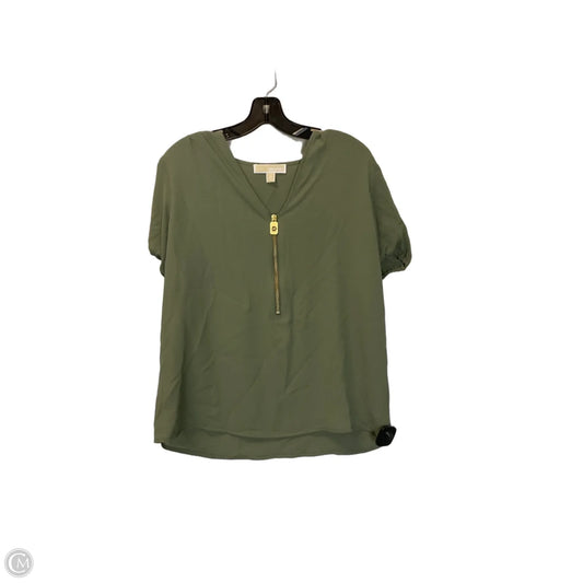 Top Short Sleeve By Michael By Michael Kors In Green, Size: M