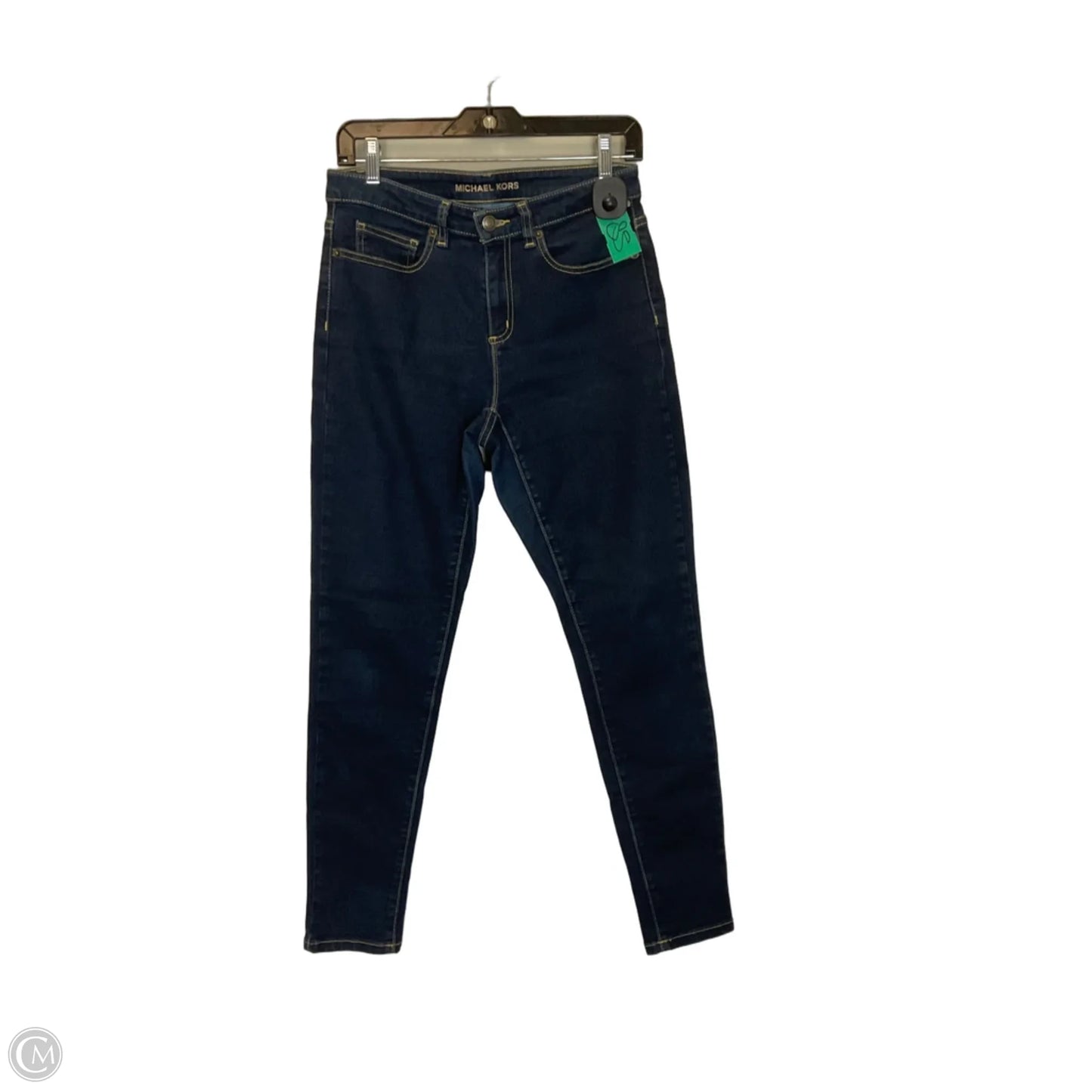 Jeans Skinny By Michael By Michael Kors In Blue Denim, Size: 8