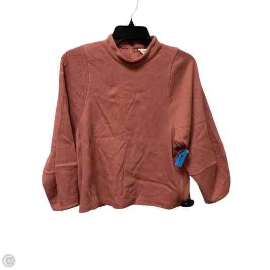 Top Long Sleeve By Madewell In Red, Size: S