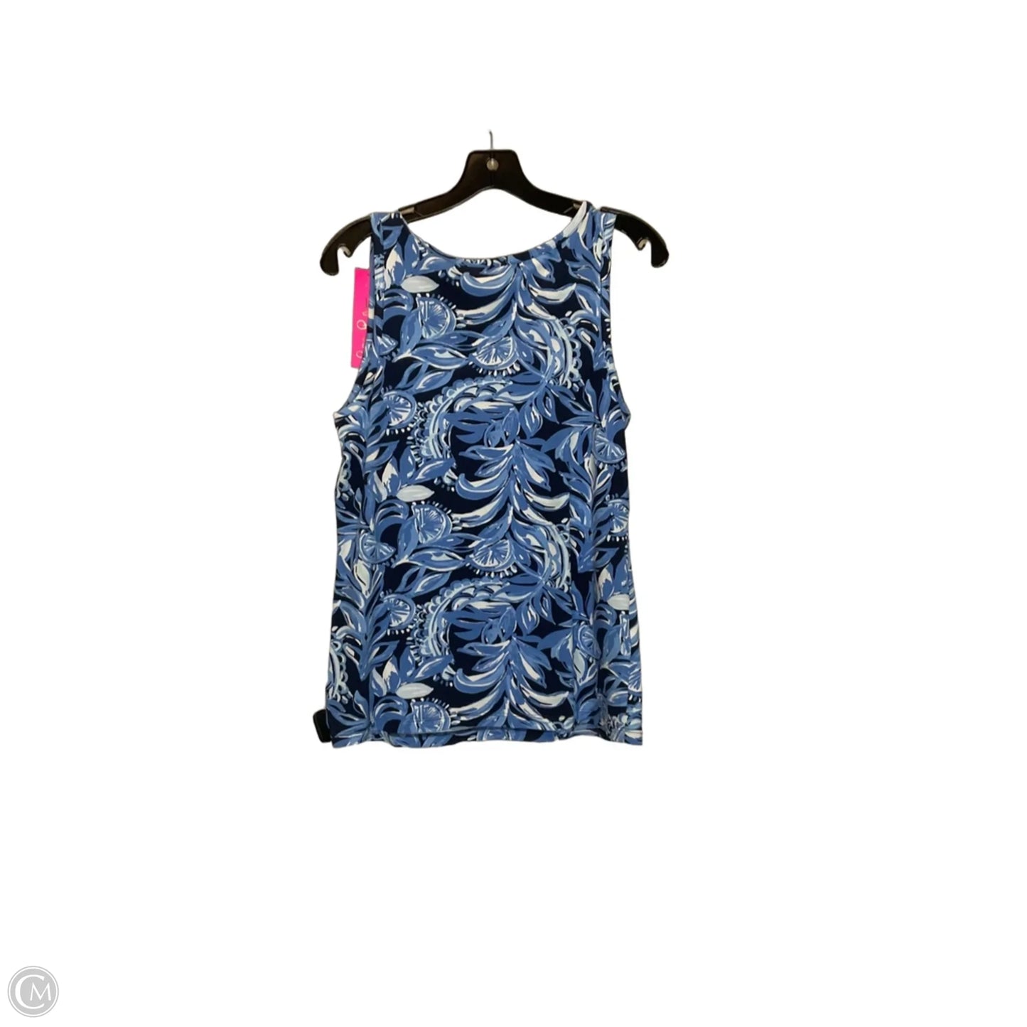 Top Sleeveless Designer By Lilly Pulitzer In Blue, Size: M