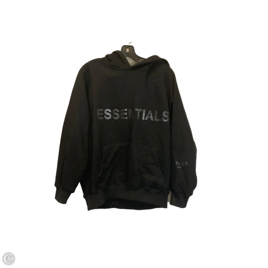 Sweatshirt Hoodie By Essentials In Black, Size: S
