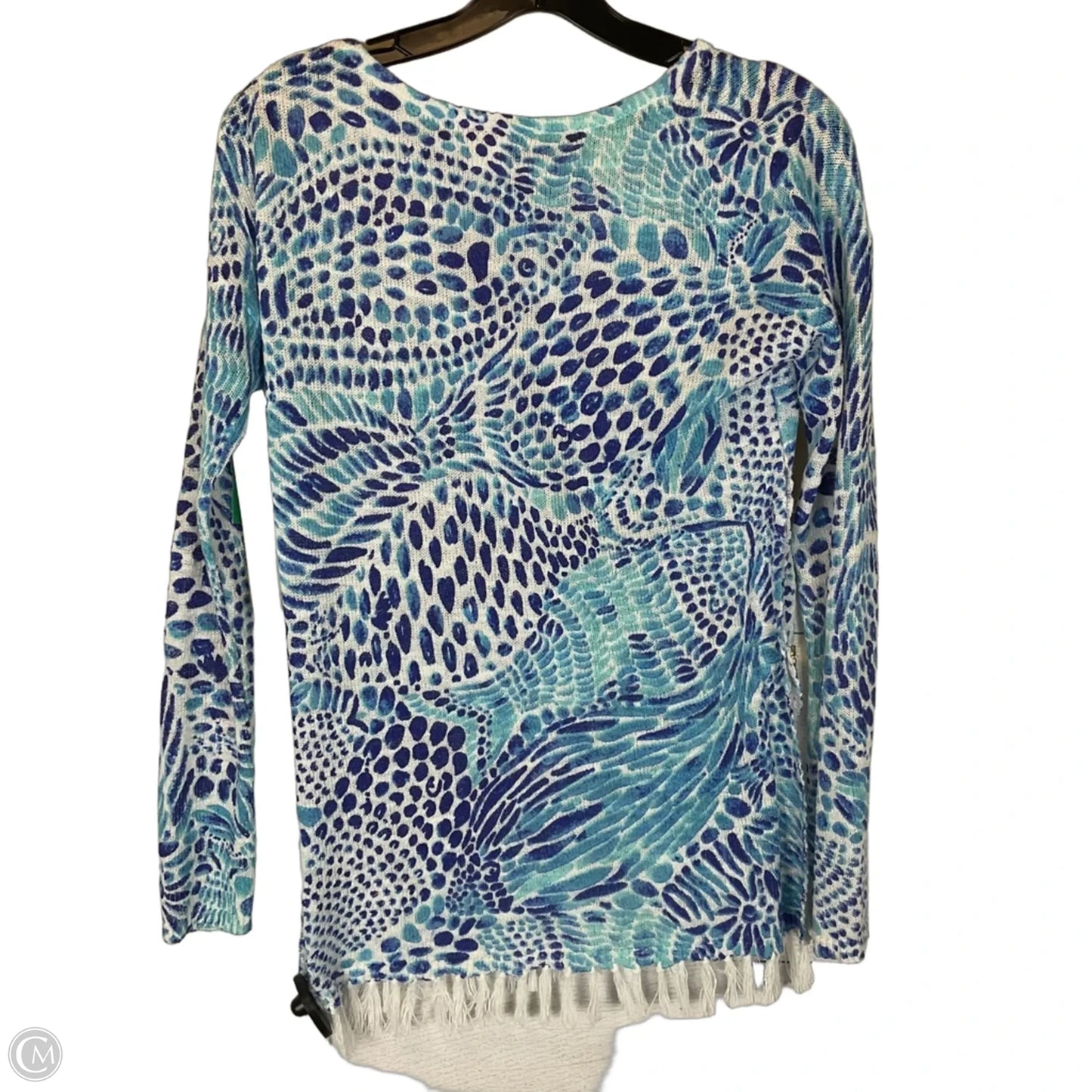 Top Long Sleeve Designer By Lilly Pulitzer In Blue, Size: Xs
