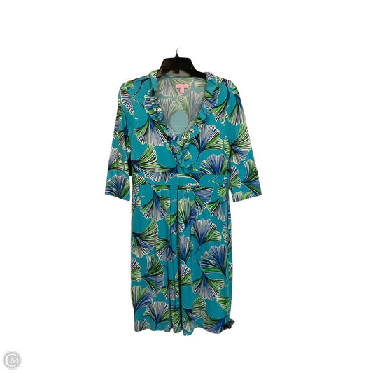 Dress Designer By Lilly Pulitzer In Blue & Green, Size: S