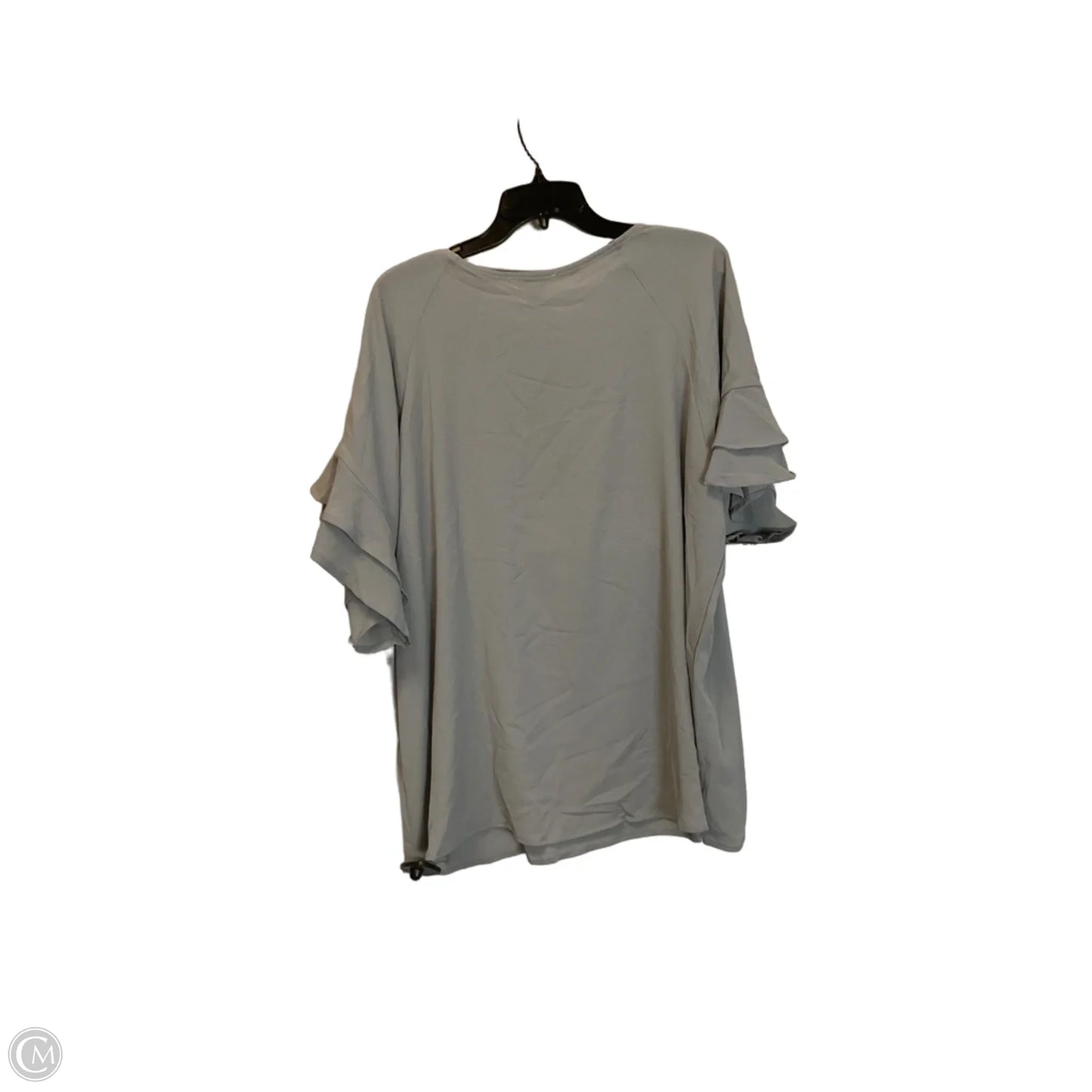 Top Short Sleeve Basic By Umgee In Grey, Size: 1x