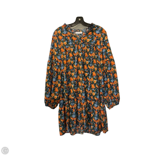 Dress Casual Short By Kirundo In Floral Print, Size: S