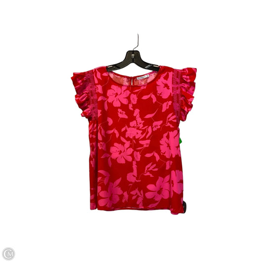 Top Short Sleeve By Staccato In Red, Size: S