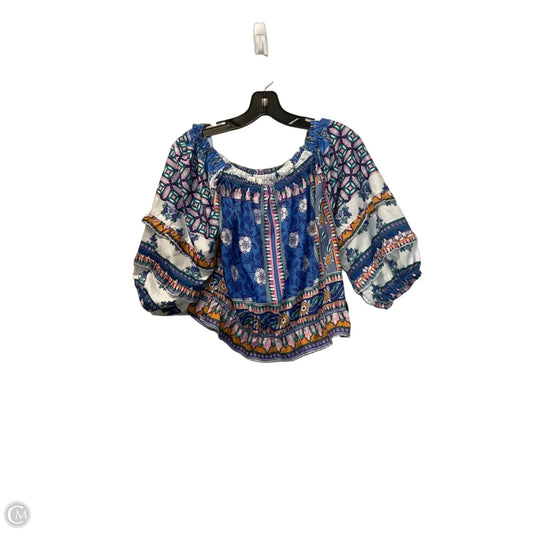 Top Short Sleeve By Rachel Zoe In Floral Print, Size: L