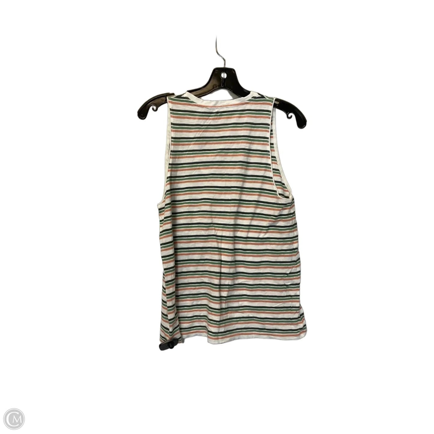 Top Sleeveless Basic By Madewell In Striped Pattern, Size: M