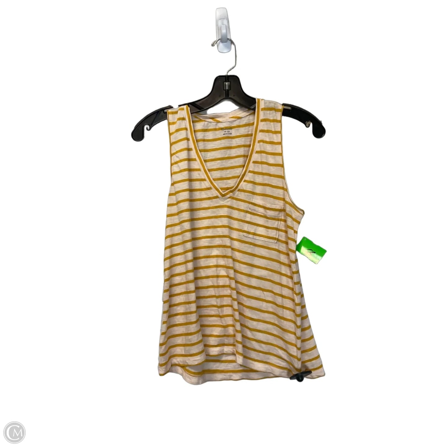 Top Sleeveless Basic By Madewell In Striped Pattern, Size: Xs