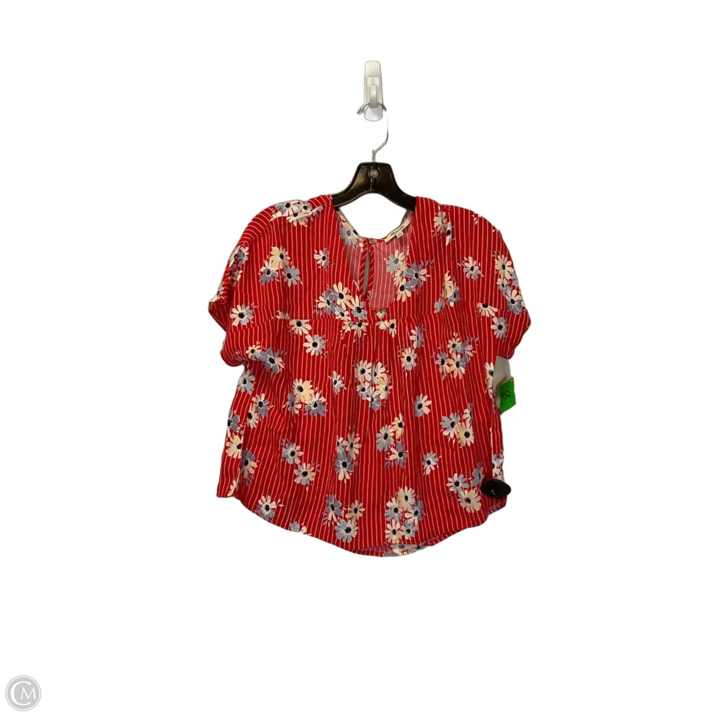 Top Short Sleeve By Madewell In Red, Size: Xxs