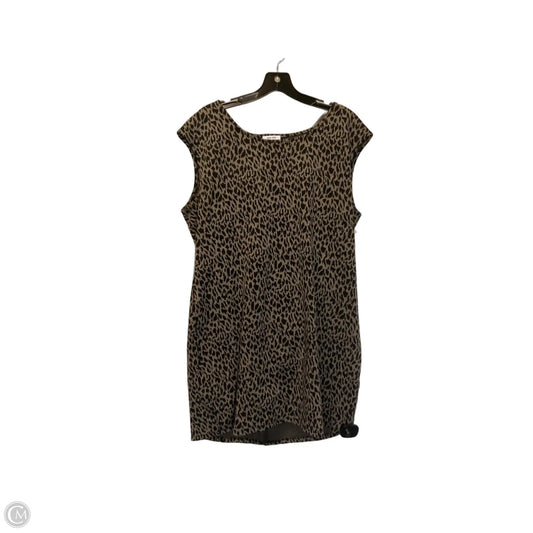Dress Casual Short By Nine West Apparel In Leopard Print, Size: Xxl