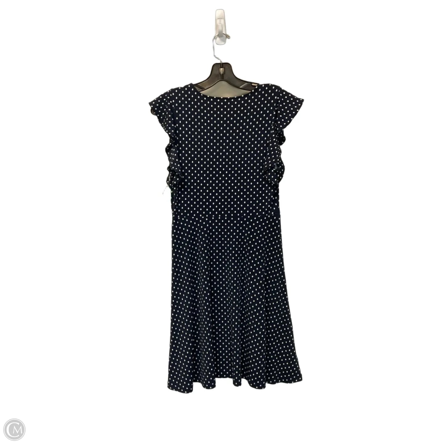 Dress Casual Midi By Ann Taylor In Polkadot Pattern, Size: Xs
