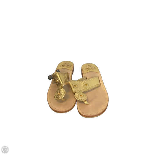 Sandals Flats By Jack Rogers In Gold, Size: 7
