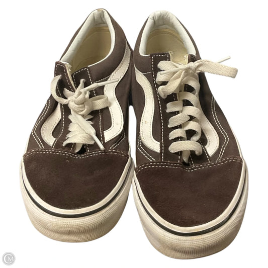 Shoes Sneakers By Vans In Brown, Size: 6