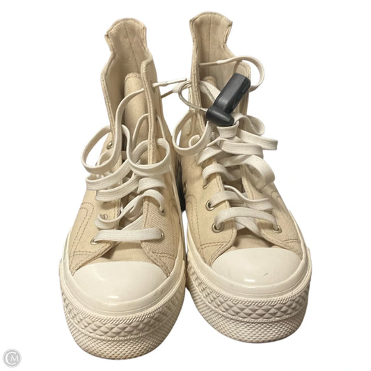 Shoes Sneakers By Converse In Cream, Size: 6.5