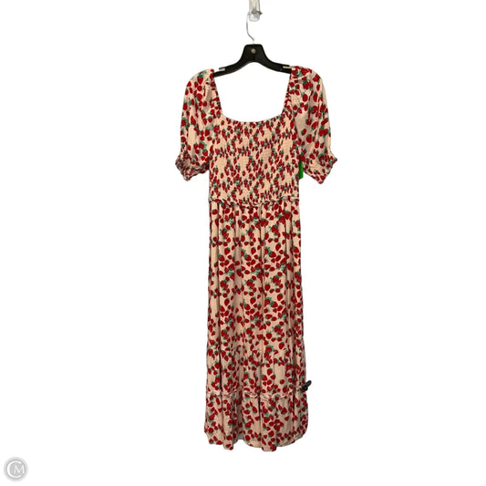 Dress Casual Maxi By Betsey Johnson In Red & Tan, Size: S