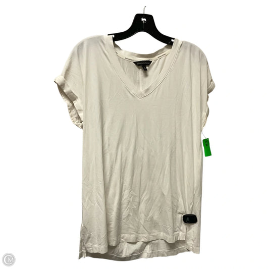 Top Short Sleeve Basic By Banana Republic In White, Size: M