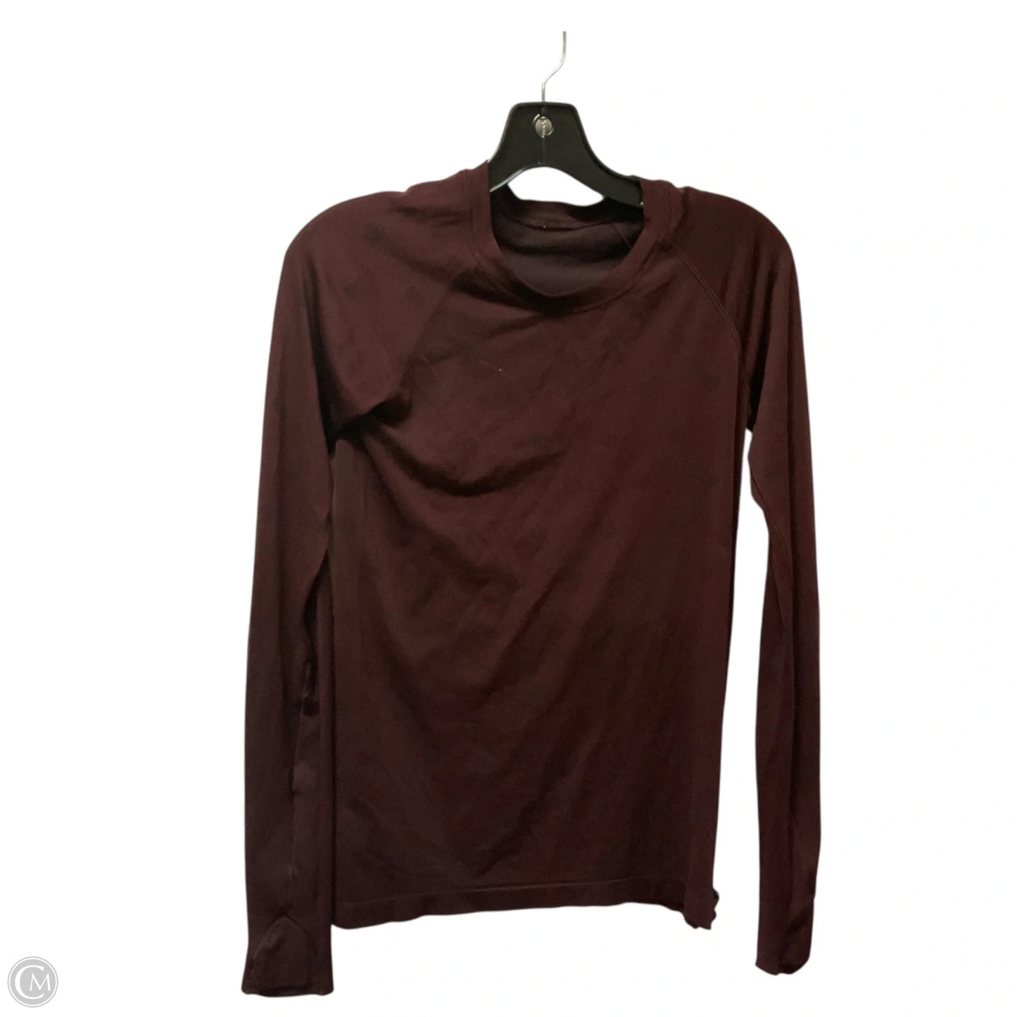 Athletic Top Long Sleeve Crewneck By Lululemon In Red, Size: 6