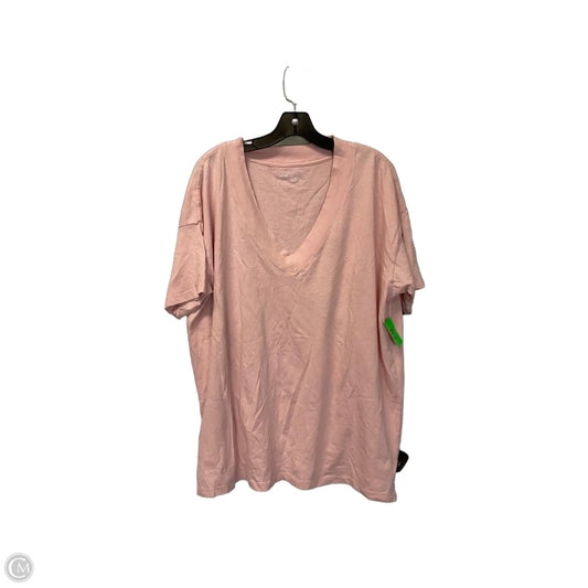 Top Short Sleeve Basic By Aerie In Pink, Size: M