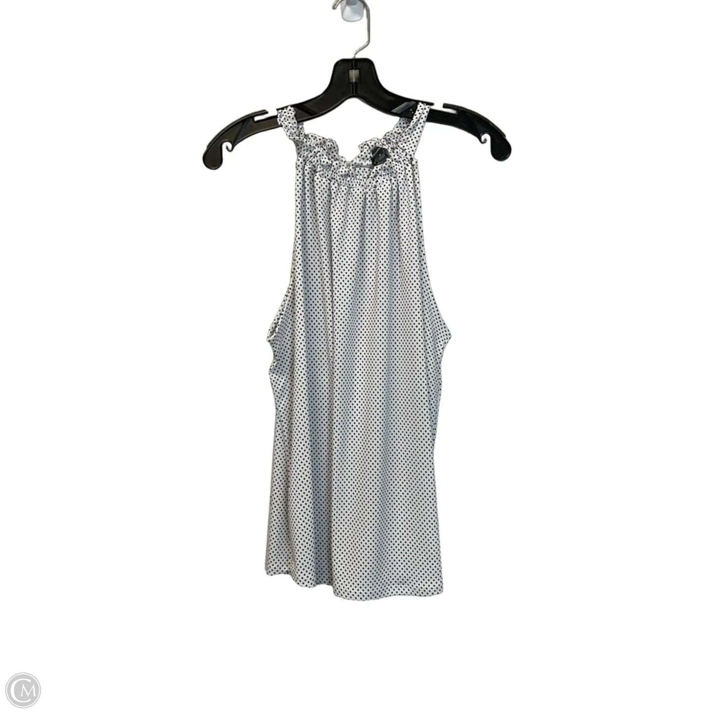 Top Sleeveless By Adrianna Papell In Black & White, Size: M