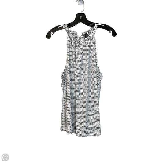 Top Sleeveless By Adrianna Papell In Black & White, Size: M