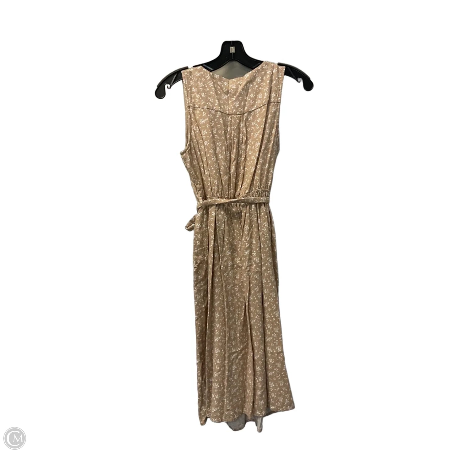 Dress Casual Midi By Monteau In Tan, Size: M