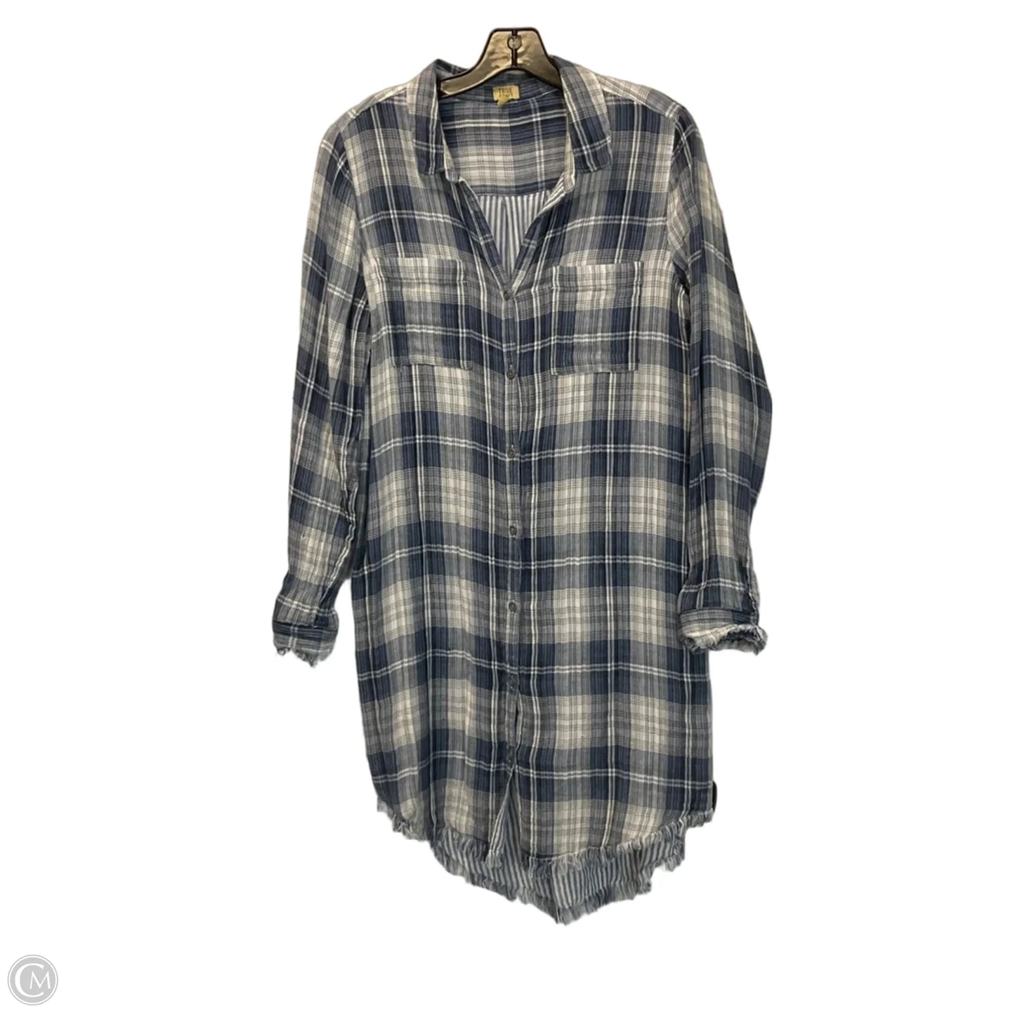 Dress Casual Midi By True Craft In Blue, Size: L