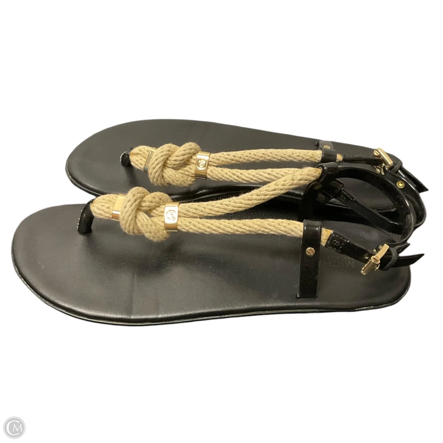 Sandals Designer By Michael Kors In Black, Size: 8