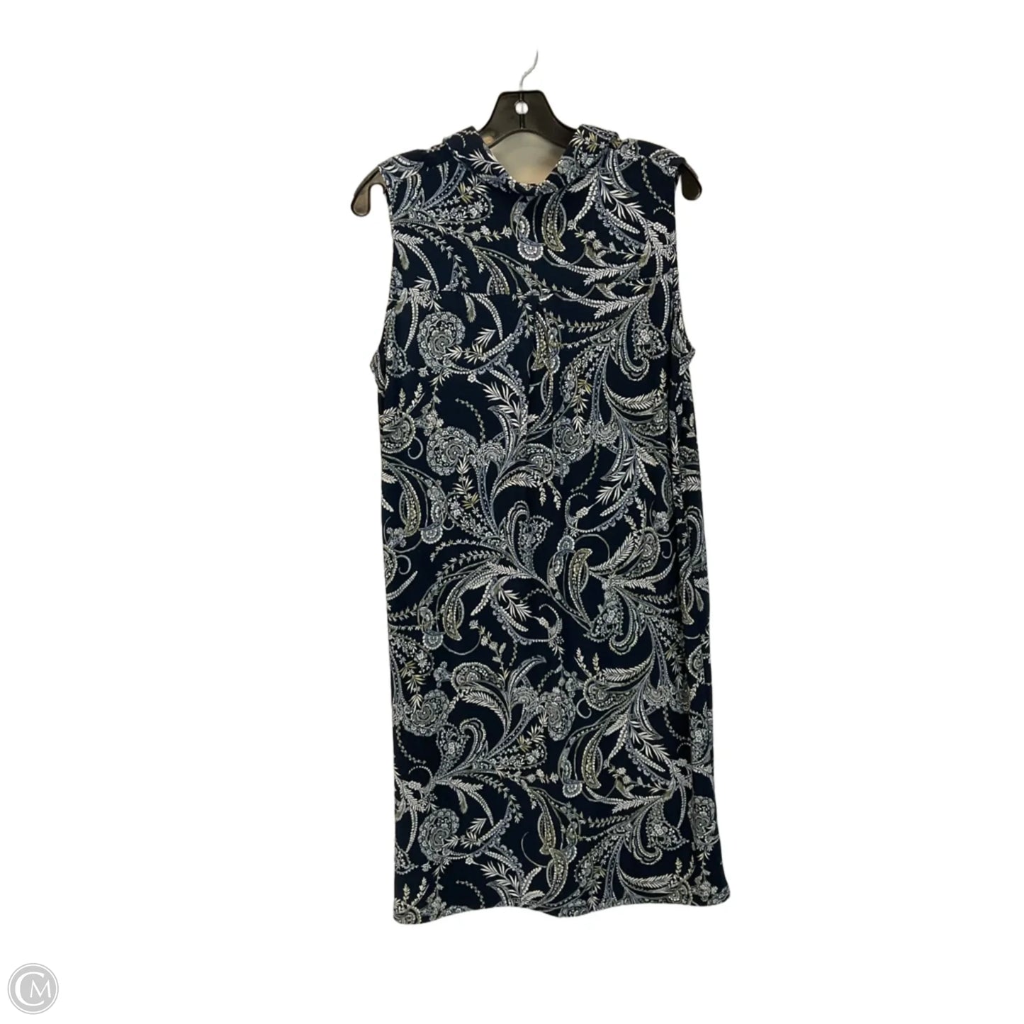 Dress Casual Midi By Tommy Hilfiger In Blue, Size: L