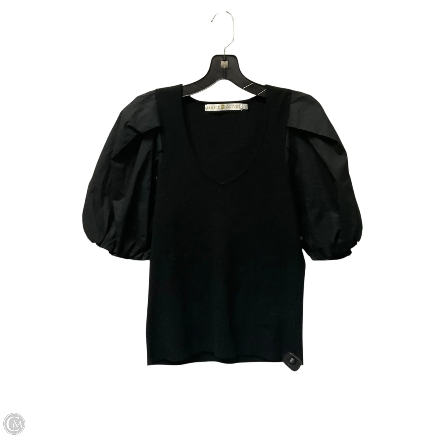Top Short Sleeve By Marie Oliver In Black, Size: L