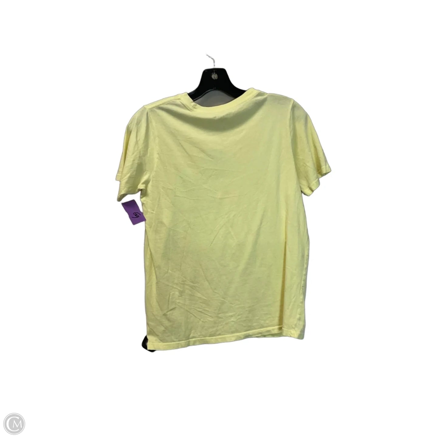 Top Short Sleeve Basic By Zutter In Yellow, Size: M