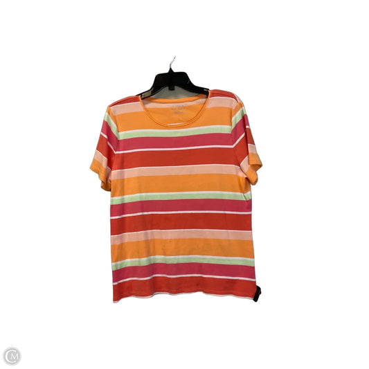 Top Short Sleeve Basic By Talbots In Multi-colored, Size: Xl