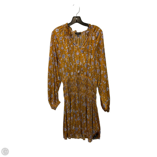 Dress Casual Midi By Current Air In Yellow, Size: Xs