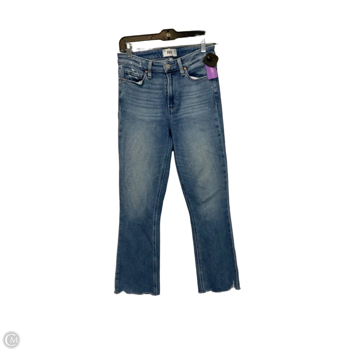 Jeans Flared By Paige In Blue Denim, Size: 2