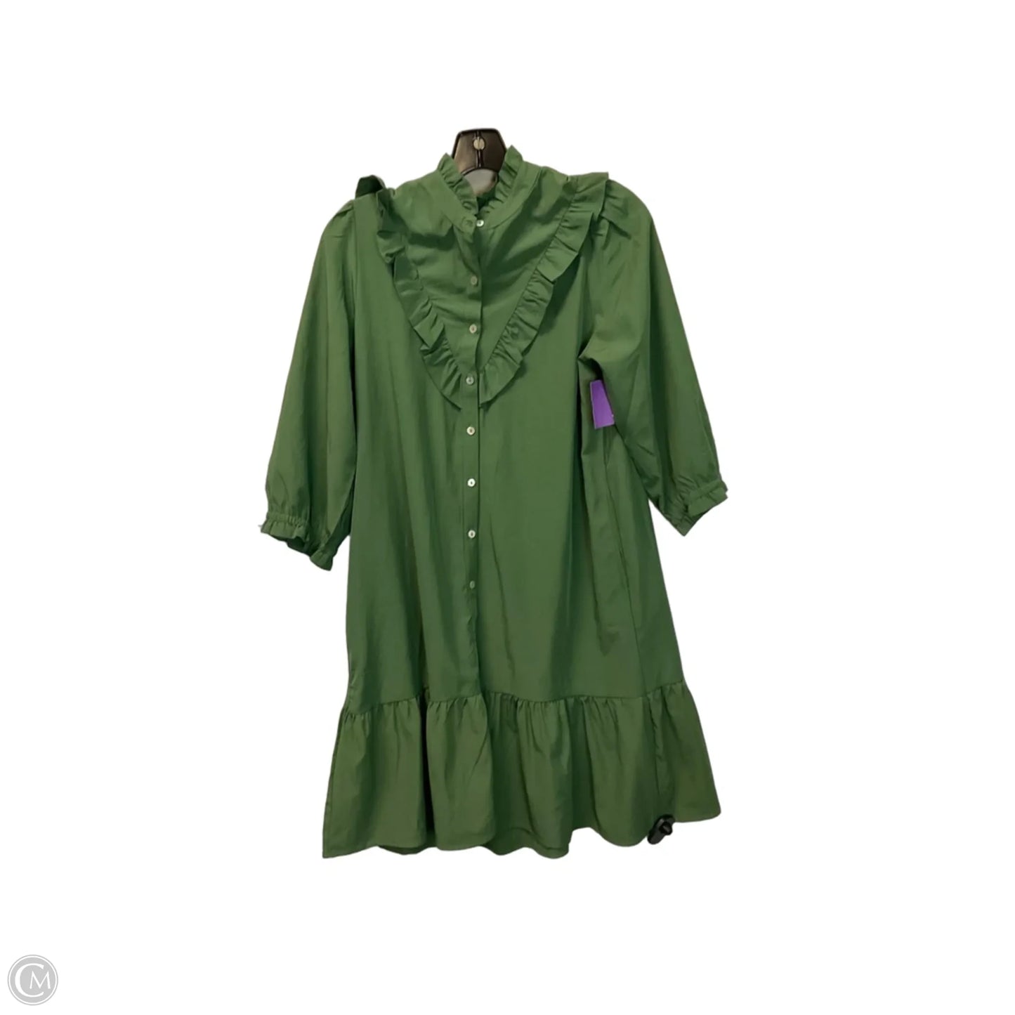 Dress Casual Midi By Michelle Mcdowell In Green, Size: S